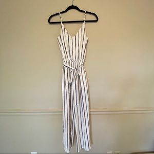 One Clothing White Pattern Full Length Romper